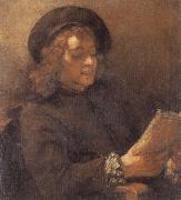 REMBRANDT Harmenszoon van Rijn The Artist-s Son,Titus van Rijn,Reading china oil painting reproduction